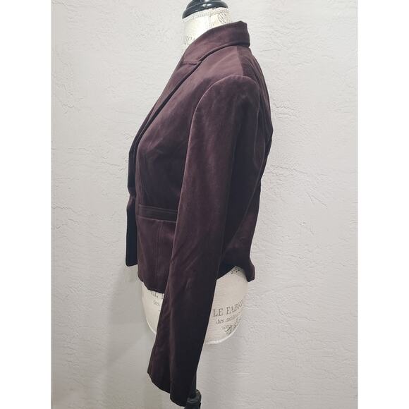 Worthington Brown One Button Up Long Sleeved Blazer Suit Jacket - Picture 2 of 7